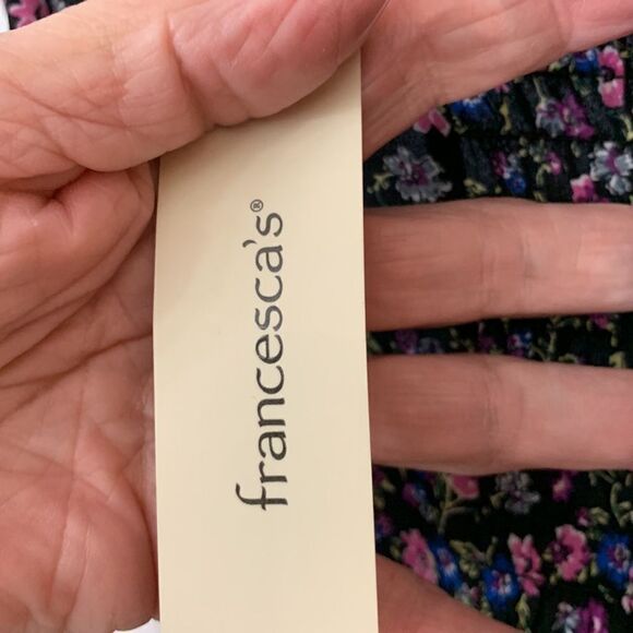 TRIXXI Size Medium long sleeve lightweight floral top on or off shoulders - Picture 8 of 12